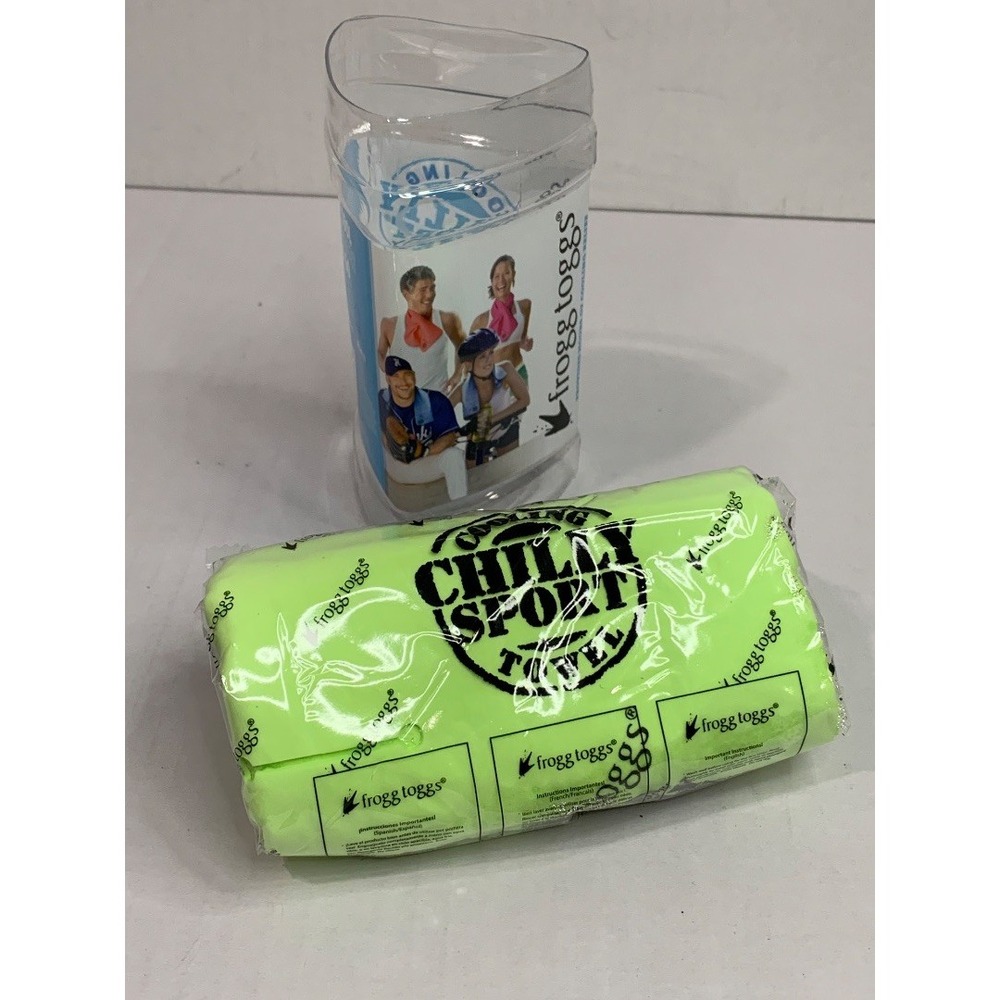 Frogg Toggs Cooling Towel New Sealed UPF 50+ Neon
